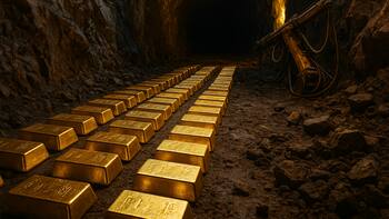 Hallazgo del siglo | Encuentran lingotes de oro a más de mil metros abajo de la tierra y es todo de un solo país
