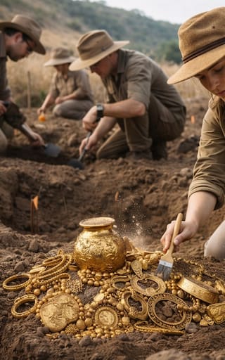 Hallazgo histórico | Descubren monedas y lingotes de oro en un campo sembrado y es de un solo país