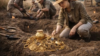 Hallazgo histórico | Descubren monedas y lingotes de oro en un campo sembrado y es de un solo país