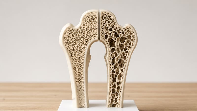 Cómo prevenir la osteoporosis en casa. Imagen ilustrativa.