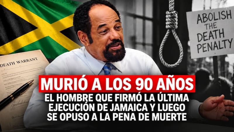 Murió a los 90 años el hombre que firmó la última ejecución de Jamaica y después se convirtió en un firme opositor a la pena de muerte