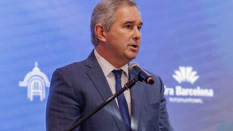 El canciller Pablo Quirno en el lanzamiento de la feria Argentina Alimenta