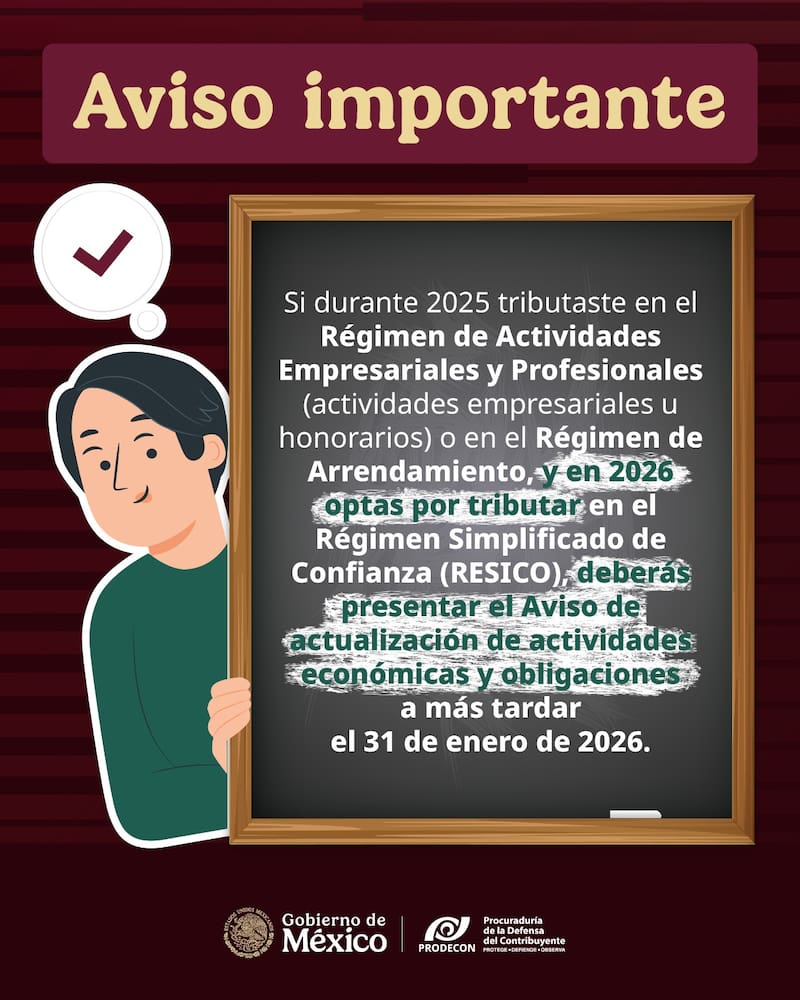 Plazo y advertencias clave para contribuyentes.