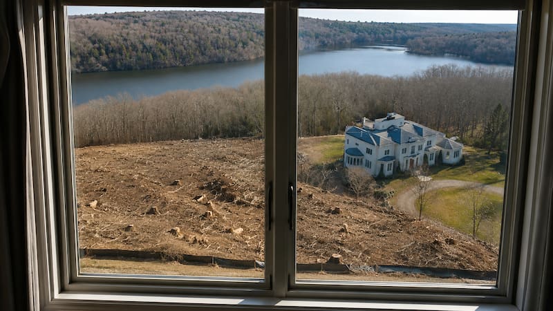 Cortaron más de cien árboles para mejorar el paisaje desde su ventana: los multaron por más de USD 600.000.