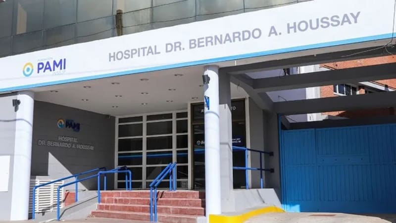 Frente del Hospital Bernardo A. Houssay de Mar del Plata