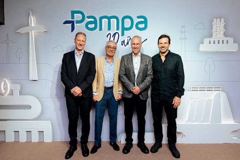 Damián Mindlin, Ricardo Torres, Marcelo Mindlin y Gustavo Mariani. Socios fundadores de Pampa Energía.