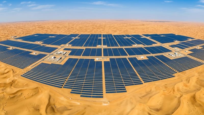 Construirán la “Gran Muralla China” de los paneles solares: se podrá ver desde la Estación Espacial Internacional y revolucionará el mercado energético. (Imagen ilustrativa generada con IA)
