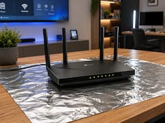 Cortar y colocar un trozo de papel aluminio debajo del módem del WiFi: por qué lo recomiendan y para qué sirve