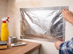 Los arquitectos recomiendan pegar papel de aluminio a la pared durante 24 a 48 horas: el truco puede revelar si el hogar tiene una filtración oculta o solo condensación