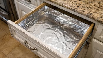 Poner papel de aluminio en los cajones de la cocina: para qué sirve y por qué lo recomiendan