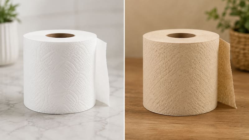 Papel higiénico blanco o color crema: cuál es la diferencia y cuál conviene comprar.