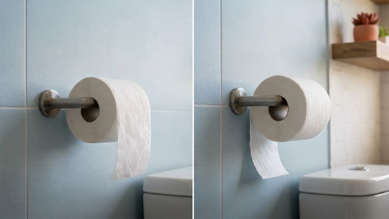 Poner el papel higiénico hacia delante o hacia atrás: cuál es la posición correcta y por qué recomiendan hacerlo de esta forma