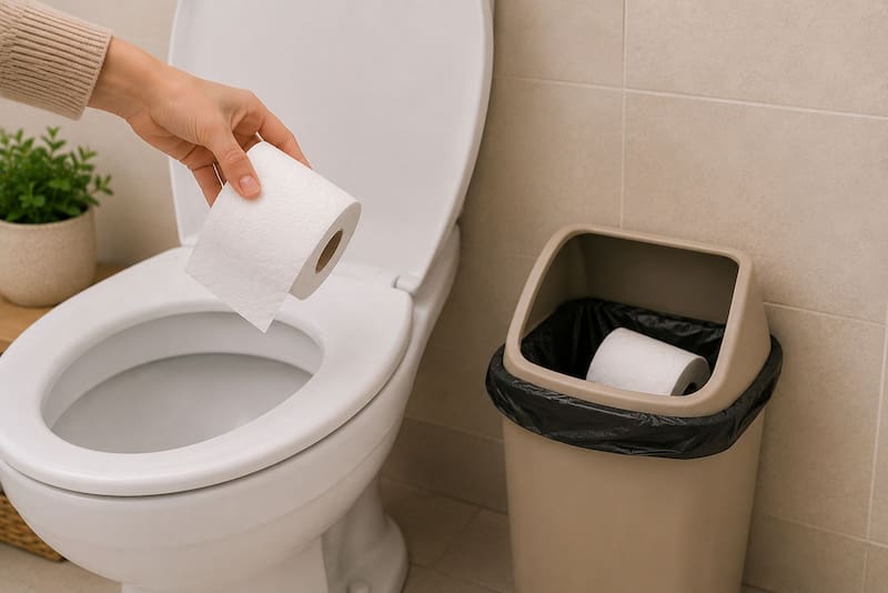 Los psicólogos coinciden: las personas que colocan el papel higiénico hacia delante son ordenadas, prácticas y detallistas.