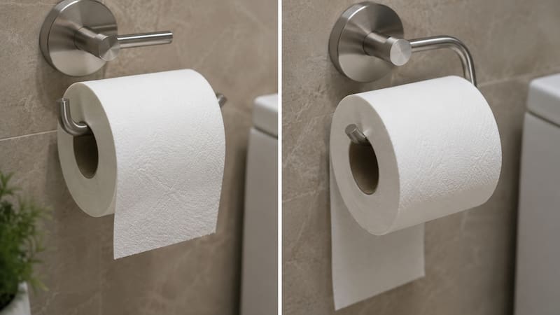 The bathroom’s oldest household debate has an answer, backed by both history and science.
