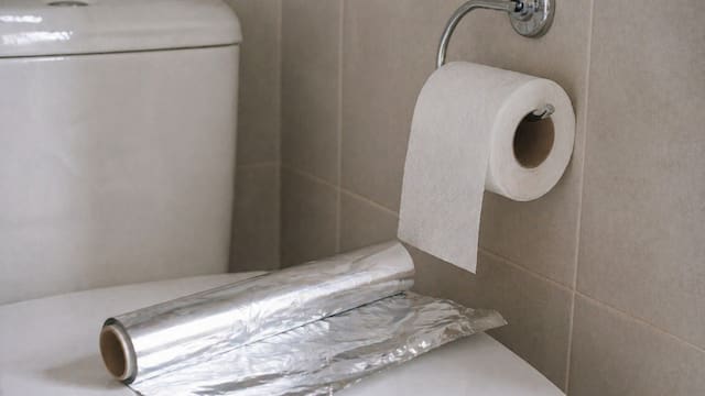 Colocar papel higiénico y aluminio en el baño: por qué lo recomiendan y para qué sirve