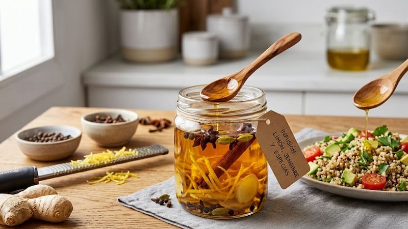Para qué sirve temperar cáscara de limón con jengibre y especias y cómo aplicarlo en tus comidas