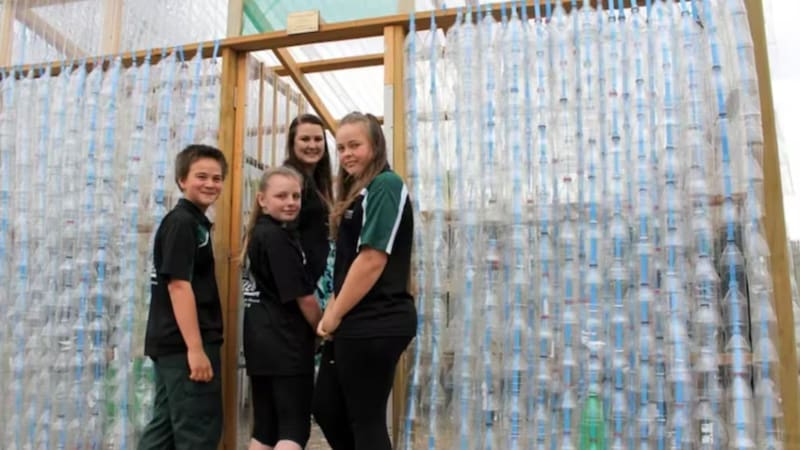 Parecían basura, pero tuvieron una idea increíble: juntaron más de 2.000 botellas y crearon un invernadero que funciona tan bien como uno original