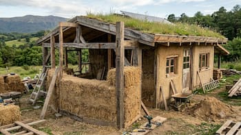 Adiós ley de alquileres | Una pareja desarrolla una técnica para construir su propia casa sustentable y de bajo costo para vivir sin pagar renta