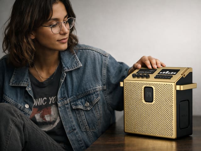 Mondo Speaker Medium: el parlante Bluetooth retro con potencia de 60W y tecnología AuraCast