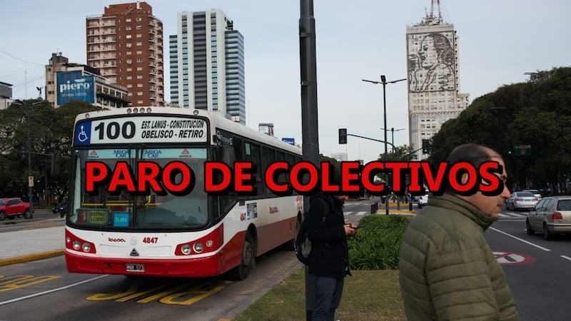 Paro de colectivos en el AMBA.