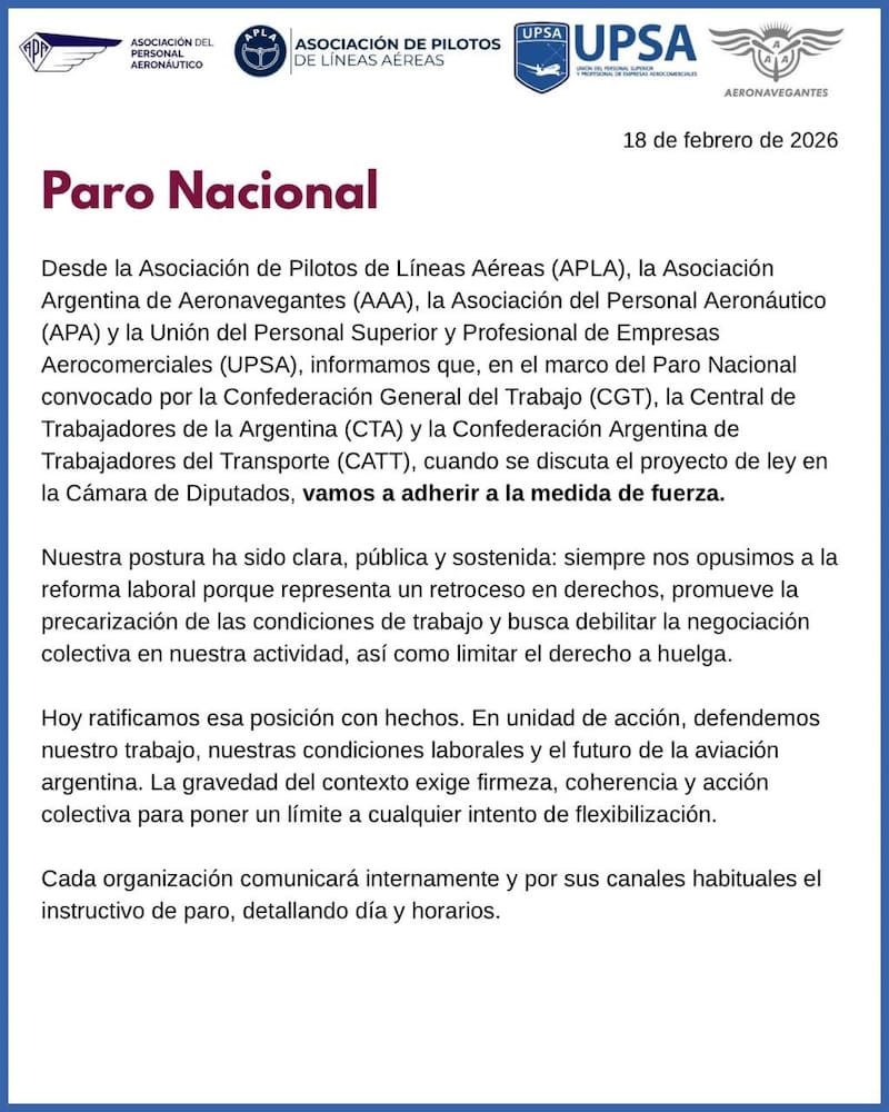 Paro nacional
