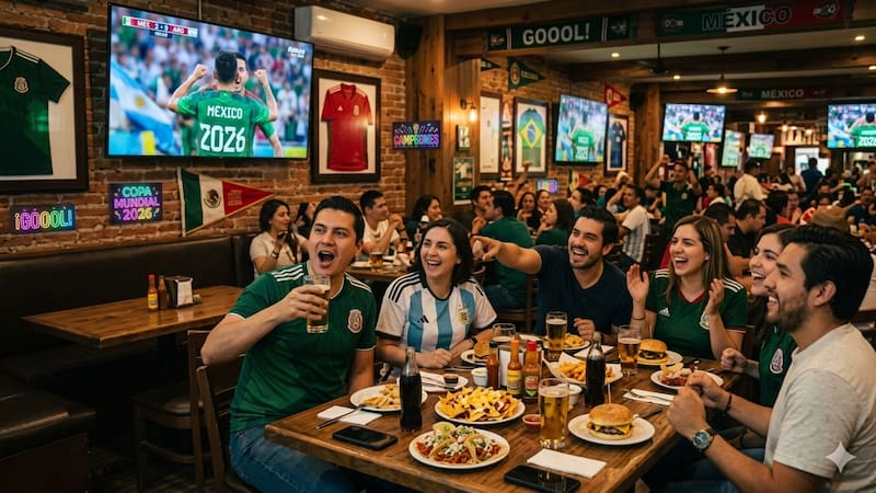 Restaurantes que pasan los partidos del Mundial