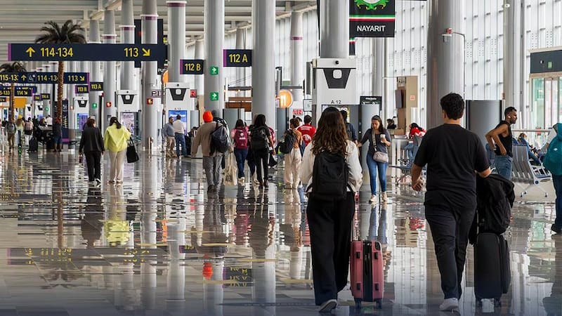 Pasajeros en el AIFA: este aeropuerto también implementó el FMA.