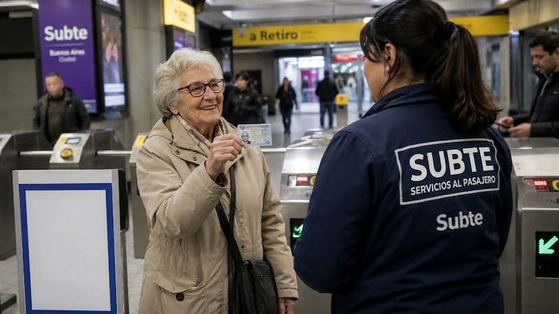 Pasajes gratis en el subte.