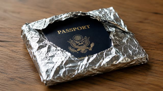 Envolver el pasaporte en papel aluminio: por qué lor recomiendan y para qué sirve