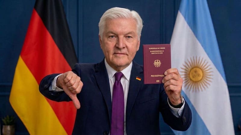 Oficial | Alemania prohíbe el ingreso al país de argentinos, uruguayos y chilenos aunque tengan ciudadanía europea si postergaron el trámite de renovación de su pasaporte. (Imagen ilustrativa generada con IA)