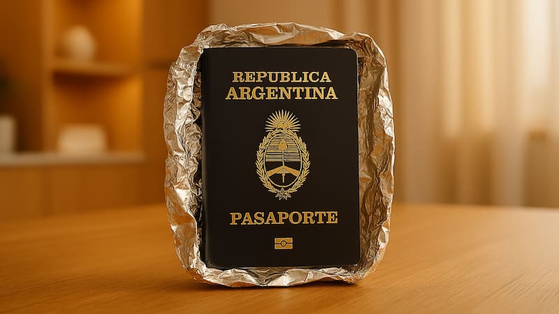 Envolver tu pasaporte en papel aluminio | Para qué sirve y por qué lo recomiendan. Foto (IA)