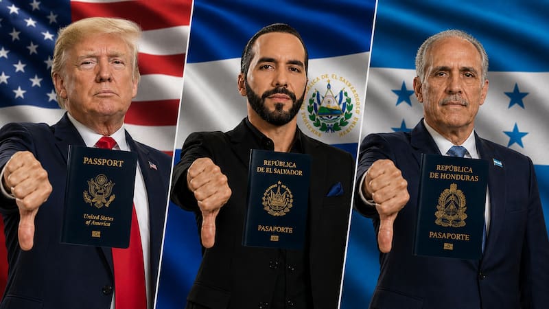 Oficial | Estados Unidos, El Salvador y Honduras prohíben el ingreso a todos los ciudadanos que posterguen la renovación de su pasaporte