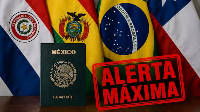 Confirmado | Paraguay, Bolivia, Brasil y Chile prohíben el ingreso de ciudadanos mexicanos que hayan postergado este trámite con su pasaporte