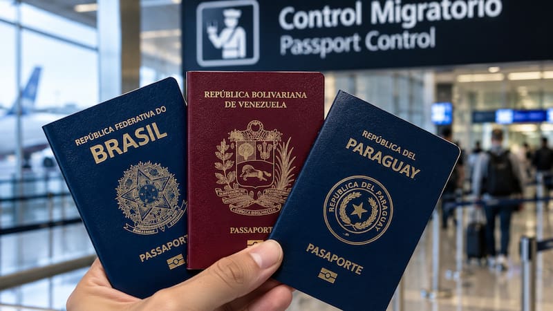 Confirmado | Brasil, Venezuela y Paraguay bloquearán el ingreso y la salida del país a las personas que posterguen este trámite del pasaporte