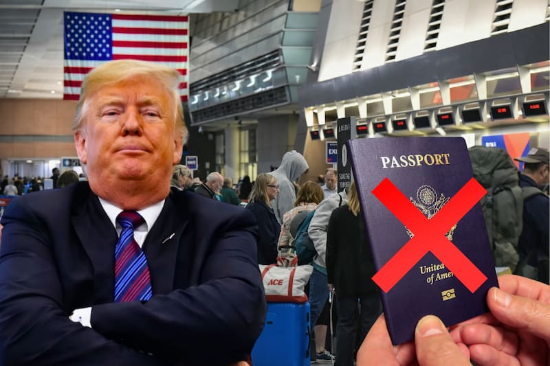 Estados Unidos exige que todos los viajeros presenten un pasaporte vigente para ingresar o salir del país en vuelos internacionales. Fuente: Archivo.