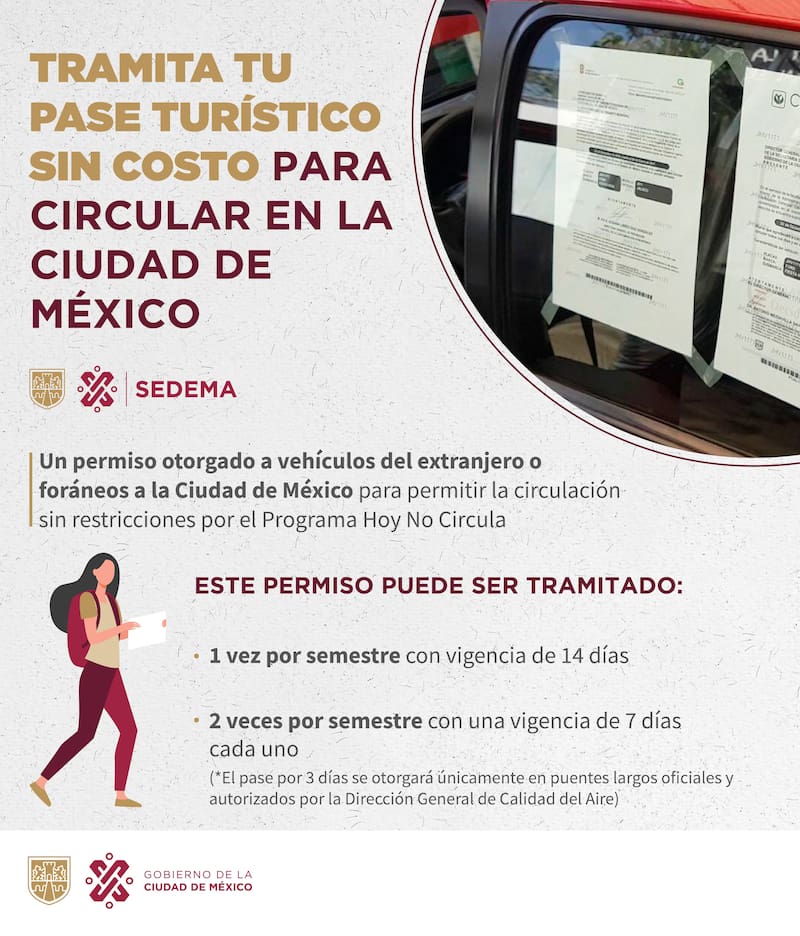 Si eres foráneo o extranjero, tramita un Pase Turístico para tu auto y disfruta de tu visita en