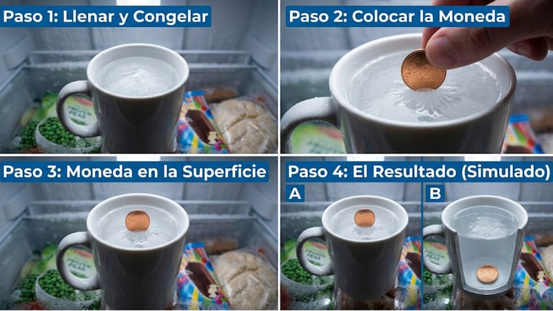 Cuando regreses de tu escapada, lo primero que tenés que hacer es revisar la posición de la moneda dentro de la taza.