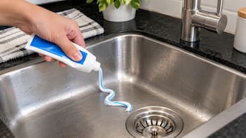 Poner pasta de dientes en la bacha de la cocina: por qué recomiendan hacerlo en casa y para qué sirve