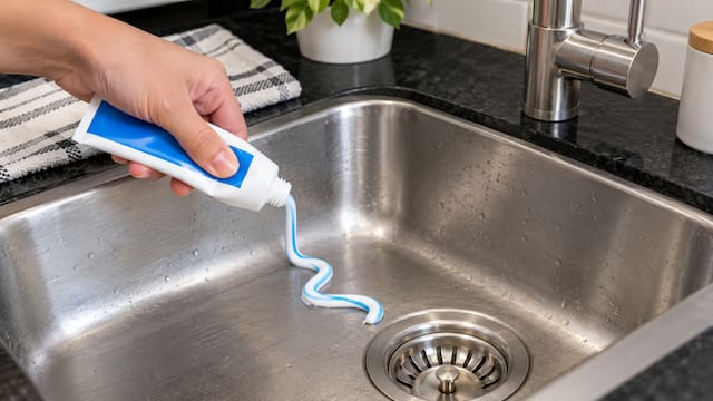 Poner pasta de dientes en la bacha de la cocina: por qué recomiendan hacerlo en casa y para qué sirve
