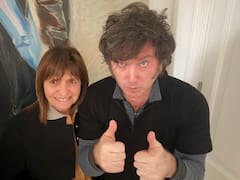 Tras el sugestivo video, Bullrich ahora se mostró abrazada a Milei y dejó un nuevo mensaje