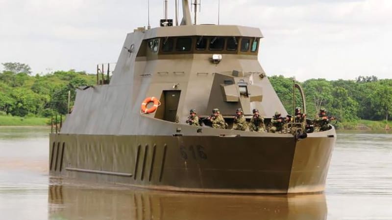 La nueva patrullera fluvial reforzará las operaciones de la Armada Nacional de Colombia en ríos estratégicos del país.