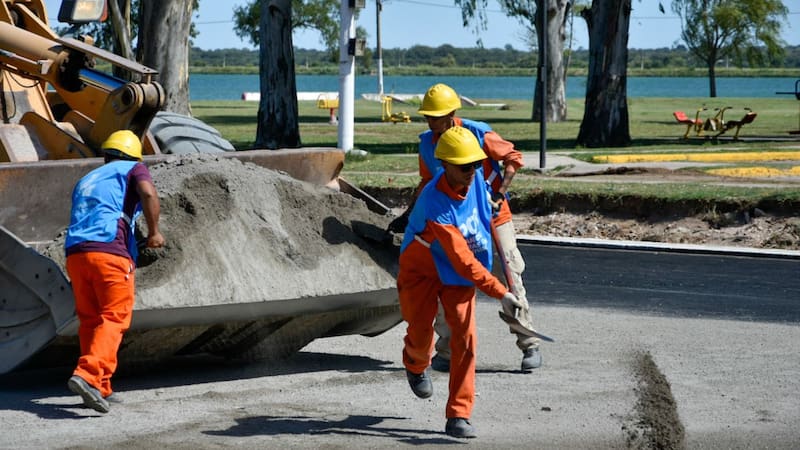 Avanzan las obras en el corredor Juana Azurduy de La Pampa. Foto: Agencia Provincial de Noticias