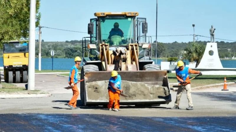 Avanzan las obras en el corredor Juana Azurduy de La Pampa. Foto: Agencia Provincial de Noticias