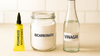 Es tendencia y funciona | Para qué sirve mezclar vinagre y bicarbonato con pegamento instantáneo