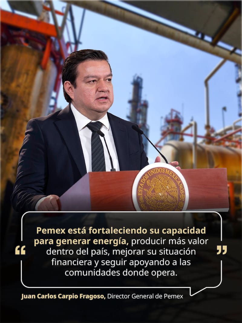 Director general de Pemex, Juan Carlos Carpio Fragoso | Pemex asegura que los cambios en la plantilal es solo del 0,21! y desmiente que sea masivo.