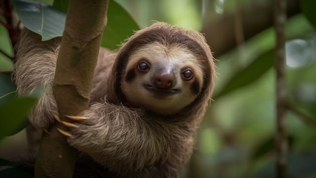 Pasan la mayor parte de su vida colgados y se mueven tan lento que parecen estar detenidos: el animal que desafía las reglas de la naturaleza
