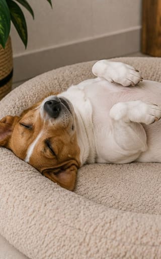 Los veterinarios coinciden: si su perro duerme boca arriba es porque se siente seguro, relajado y confía plenamente en su entorno