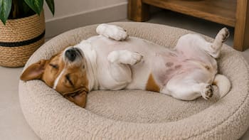 Los veterinarios coinciden: si su perro duerme boca arriba es porque se siente seguro, relajado y confía plenamente en su entorno