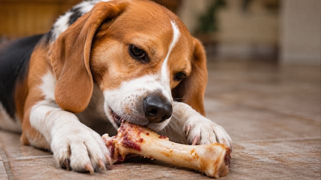 La comida que muchos le dan a sus perros y es super peligrosa: cuál es el riesgo de darle huesos a tu mascota