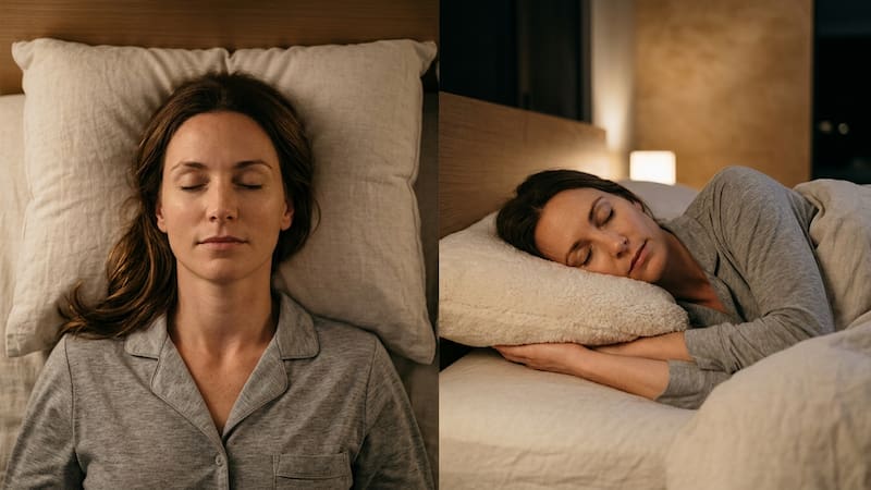 La postura que se adopta durante la noche puede influir en la respiración y la calidad del descanso.